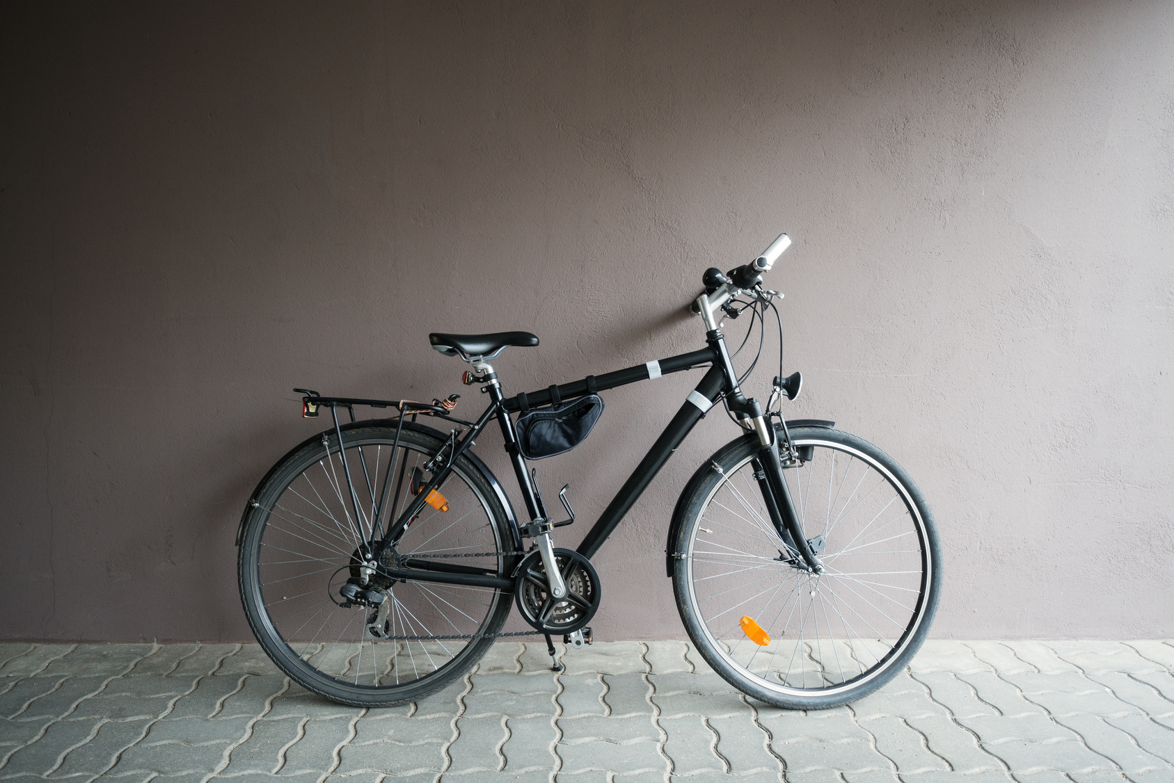 Bike against wall